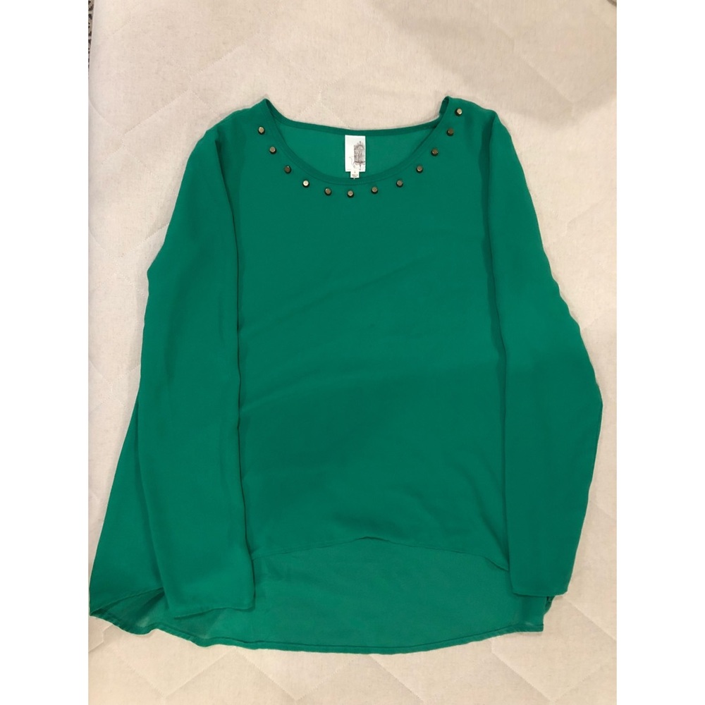 Francesca Long-sleeve Sheer Top.